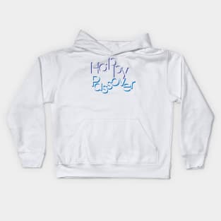 Blue Happy Passover Greeting Kids Hoodie